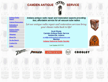 Tablet Screenshot of camdenantiqueradioservice.com